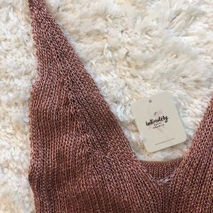 Free People Glitter Bodysuit